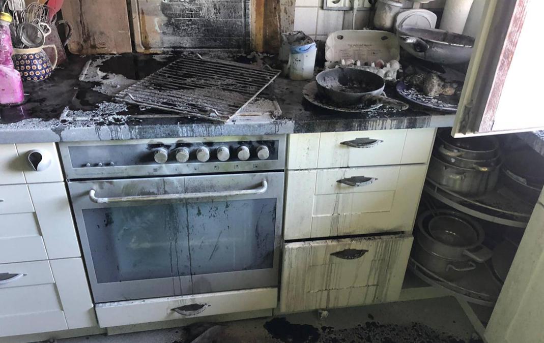 Küchenbrand in Harthausen