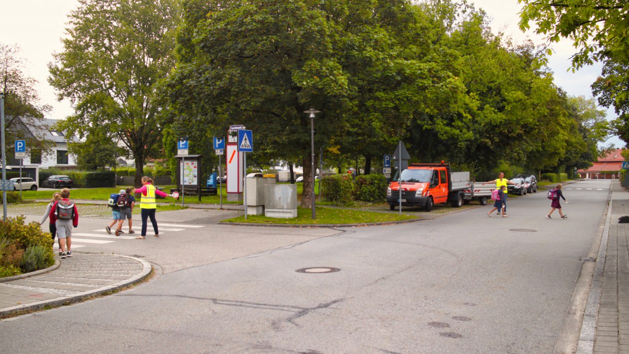 Neuer Schulweg am Rathaus