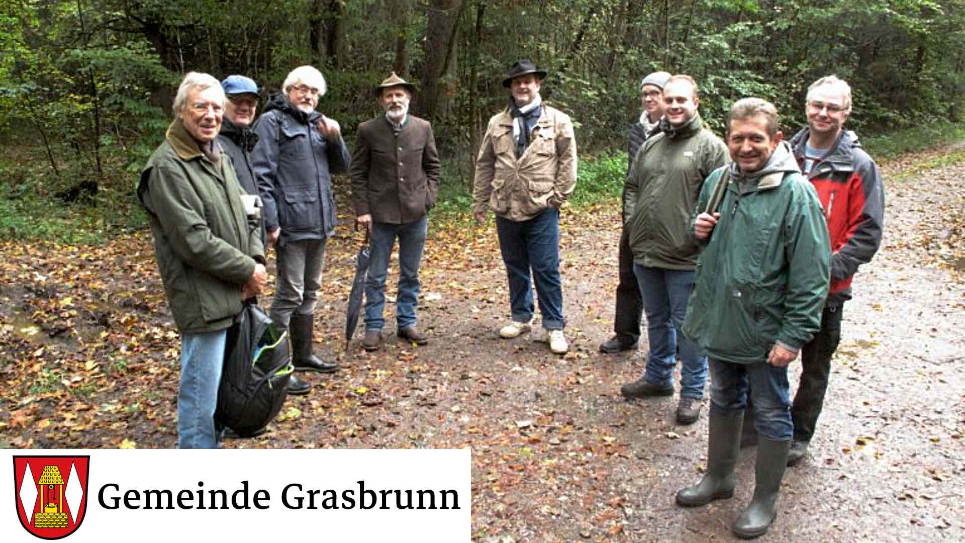 Grenzbegehung mit den Feldgeschworenen der Gemeinde Grasbrunn