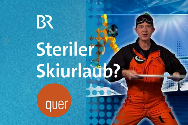 quer -Steriler Skiurlaub