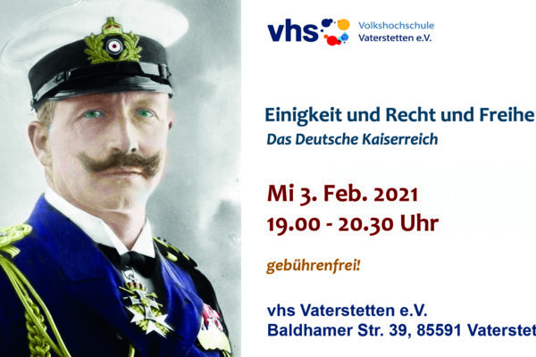 VHS-Stream: Das Deutsche Kaiserreich und die Wilhelminische Epoche