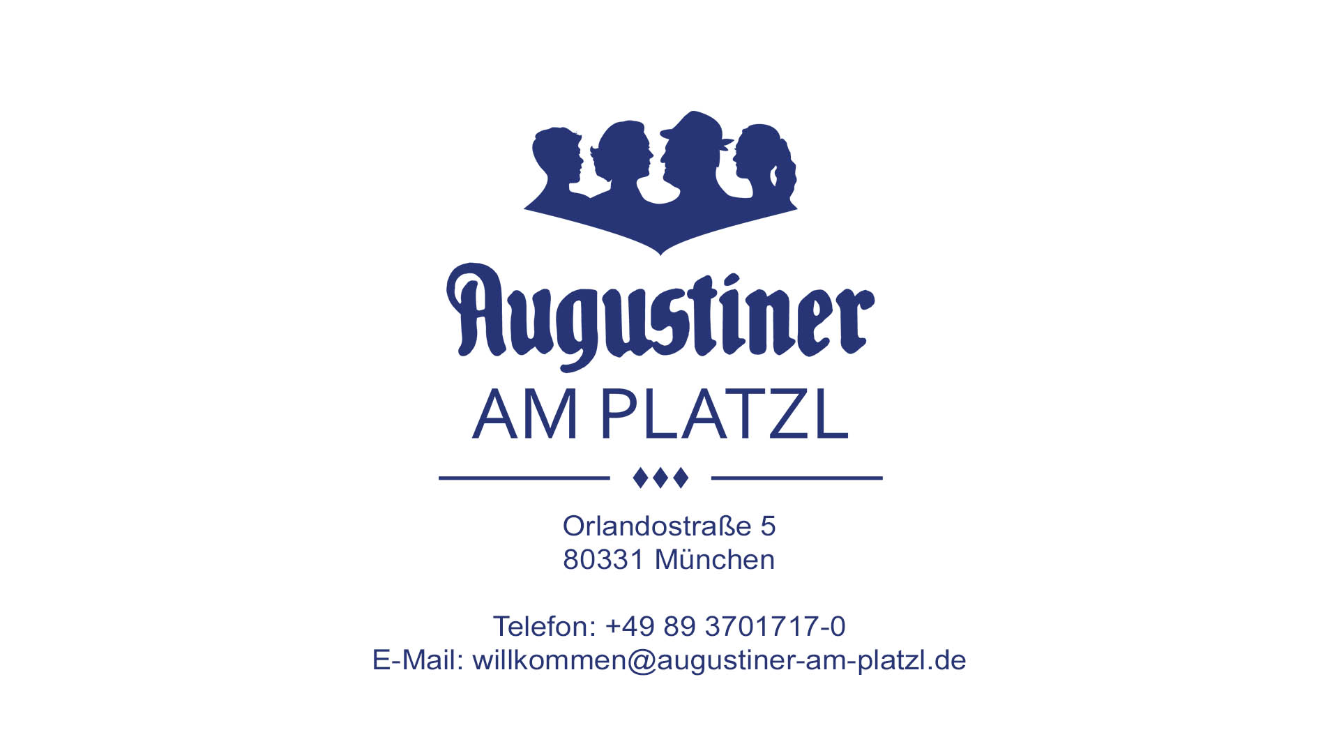 Augustiner Logo + Adresse