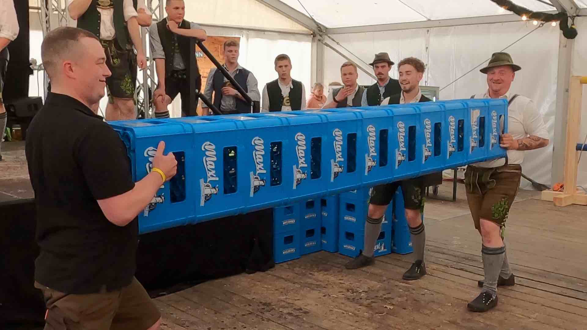 Biertragldrücken