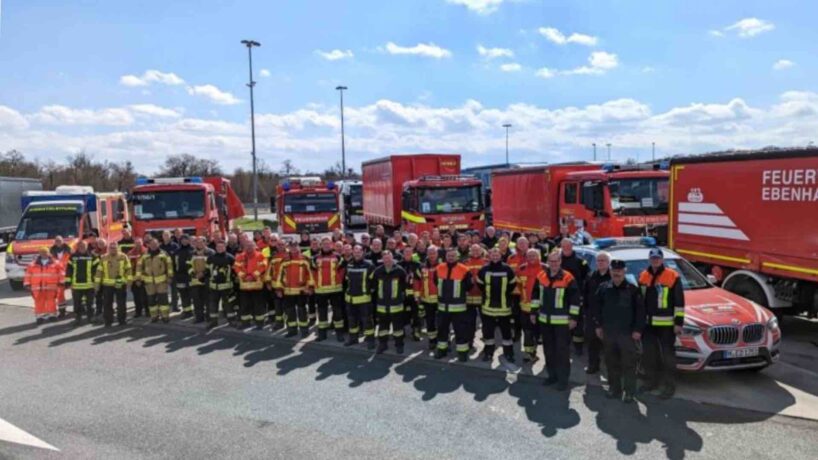Feuerwehr-Hilfskonvoi für ukrainische Feuerwehren
