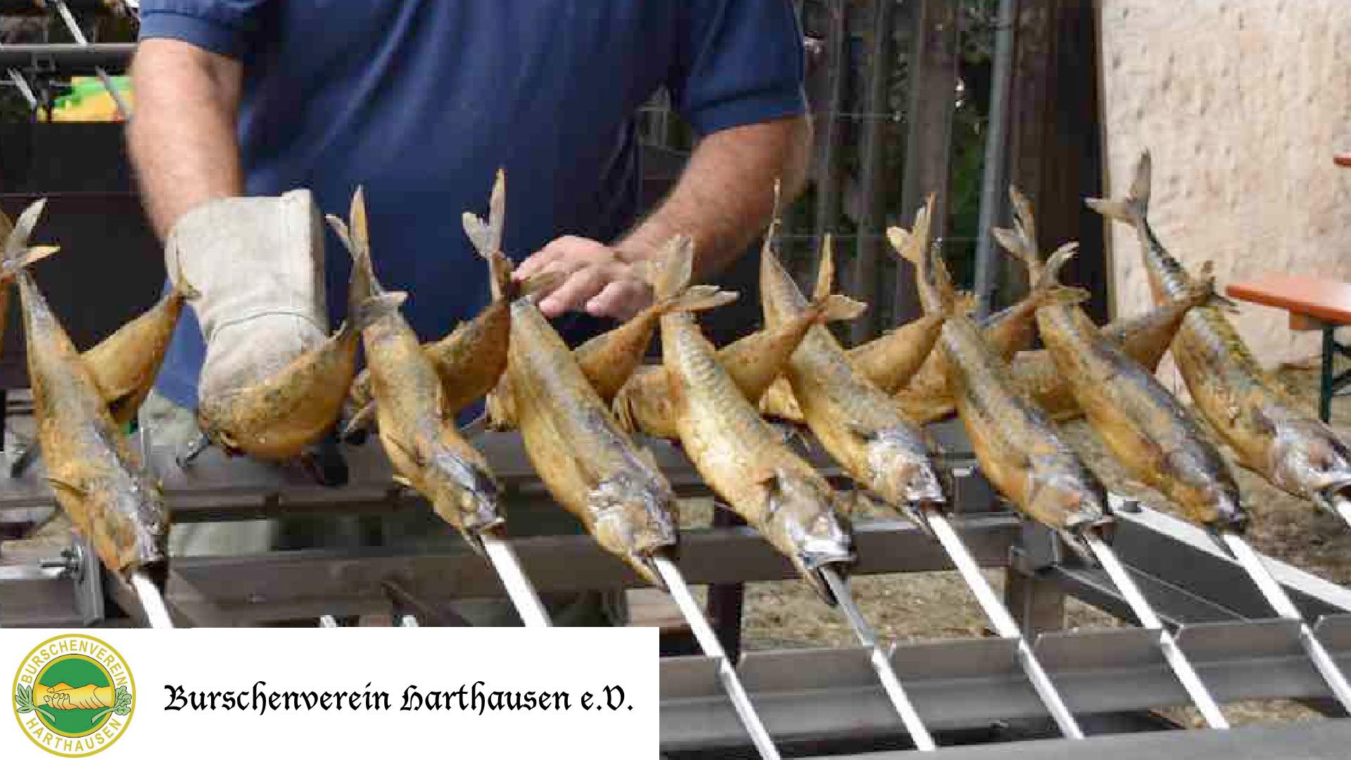 Steckerlfischessen an der Burschenhütte in Harthausen