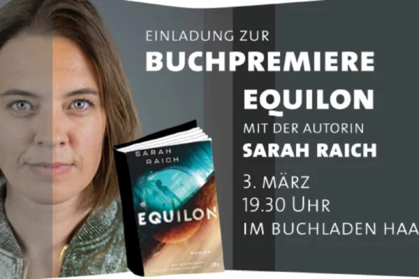 Buchpremiere "Equilon" mit Autorin Sarah Raich