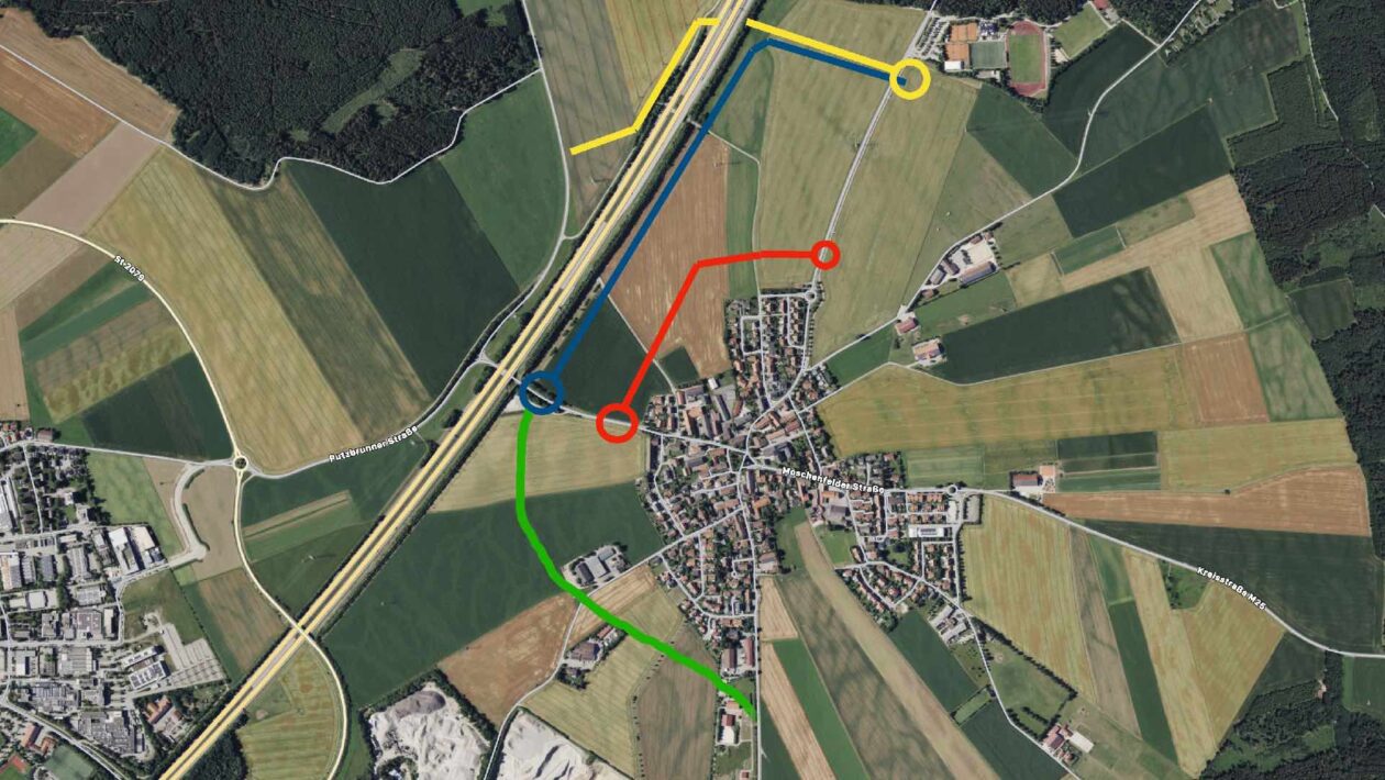 Pläne für mögliche Umgehungsstraße in Grasbrunn