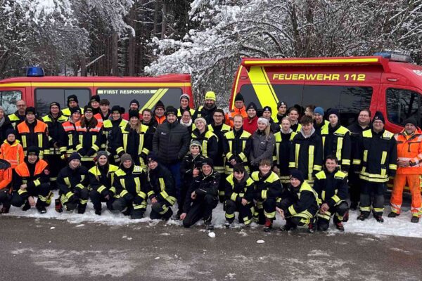 Christbaumsammelaktion der Feuerwehren Grasbrunn und Harthausen