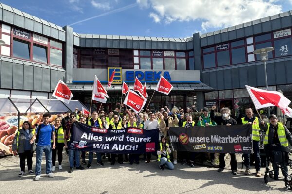 Streik auch bei Edeka im Technopark in Neukeferloh