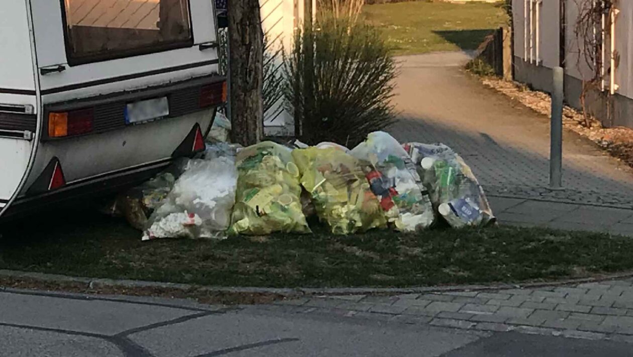 Gelbe Säcke in Grasbrunn sorgen für Ärger